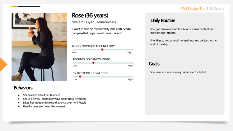 User persona profile